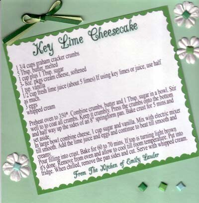 Key Lime Cheesecake Recipe
