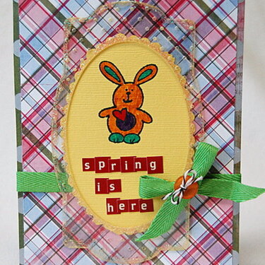 Spring is here card *Clear Scraps*