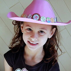 Altered cowgirl hat *Glue Arts*