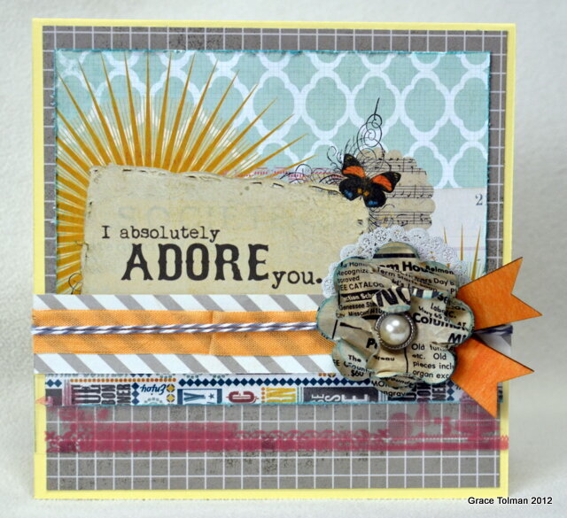 I absolutely ADORE you card *Paper Bakery March Add On kit*