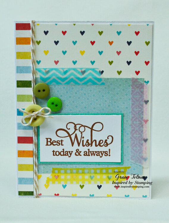 Best Wishes card *Inspired By Stamping*
