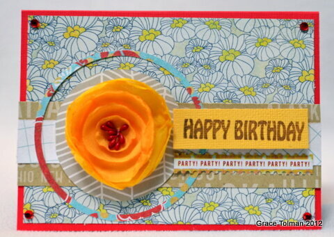 Happy Birthday card *Paper Bakery August Add On kit*