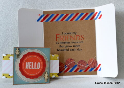 Hello card *Paper Bakery May Add On kit* inside view
