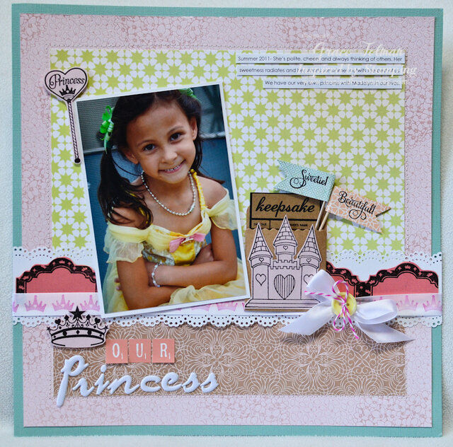 Our Princess layout *Inspired By Stamping*