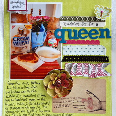 Breakfast fit for a queen *May Crazy Daisy kit*