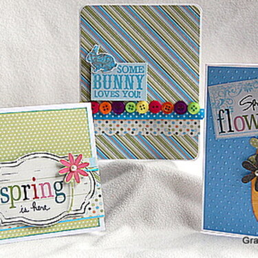 Spring card trio *Upsy Daisy Designs*