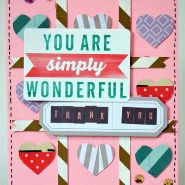 You Are Simply Wonderful card