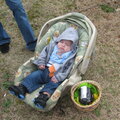 Tristan and his first easter egg hunt