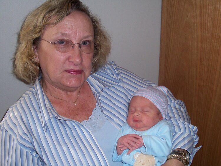 Tristan with Great-grandma Joyce