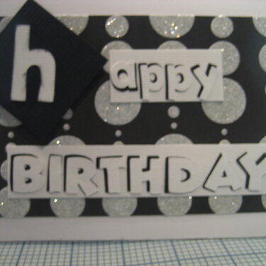 Happy Birthday card for card swap