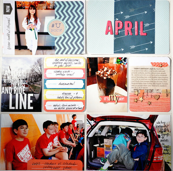 April Project Life - 2nd page