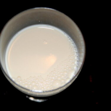 20. Glass of milk