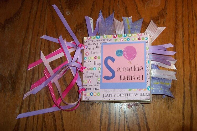 Samantha&#039;s 6th Birthday Paper Bag Album