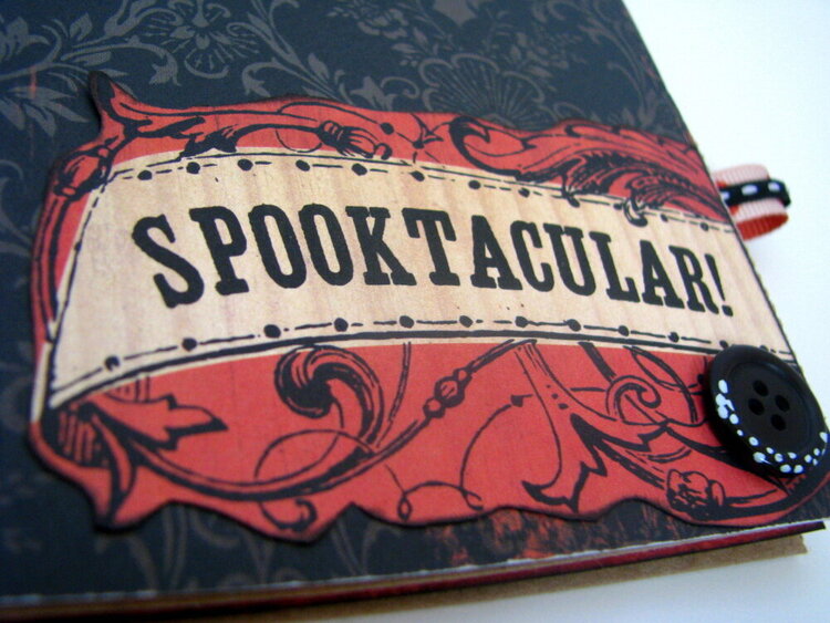 Spook-tacular Halloween Paper Bag Album Inside