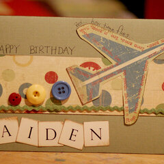 Birthday card for Aiden