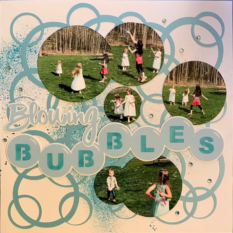 blowing bubbles