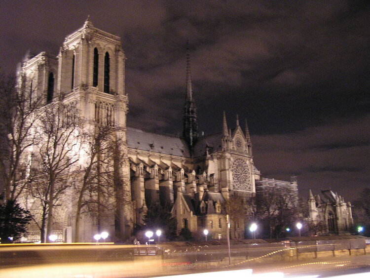 Notre Dame At Night