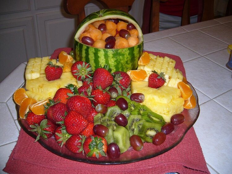 Fruit platter I made for Easter brunch