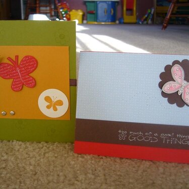 2 cards I made for Card Makin&#039; Mamas Card Swap