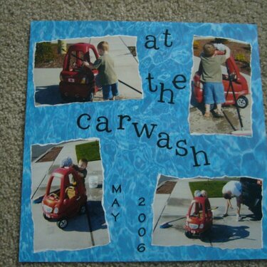 Washing cars with Daddy