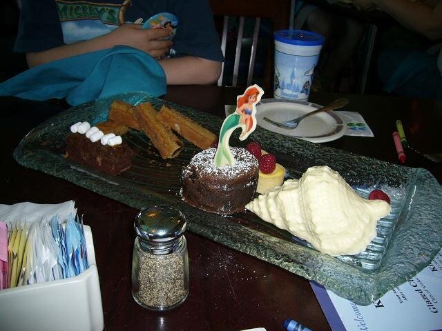 The dessert tray they brought us after lunch at Ariel&#039;s Grotto