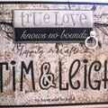 Tim&Leigh Weding card