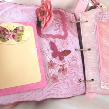 Shabby Chic Rose mini chipboard album