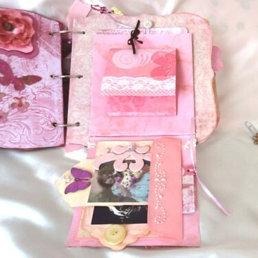 Shabby Chic Rose mini chipboard album