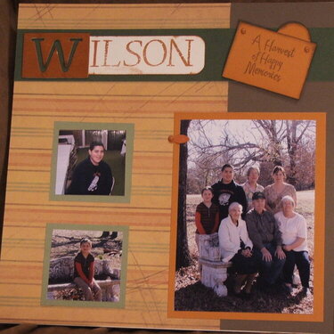 Family Tree Album-Wilson left page