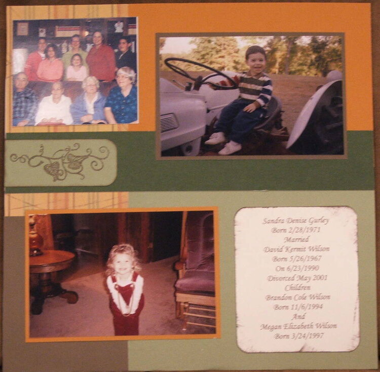 Family Tree Album-Wilson Right page