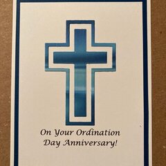 Ordination Card 1