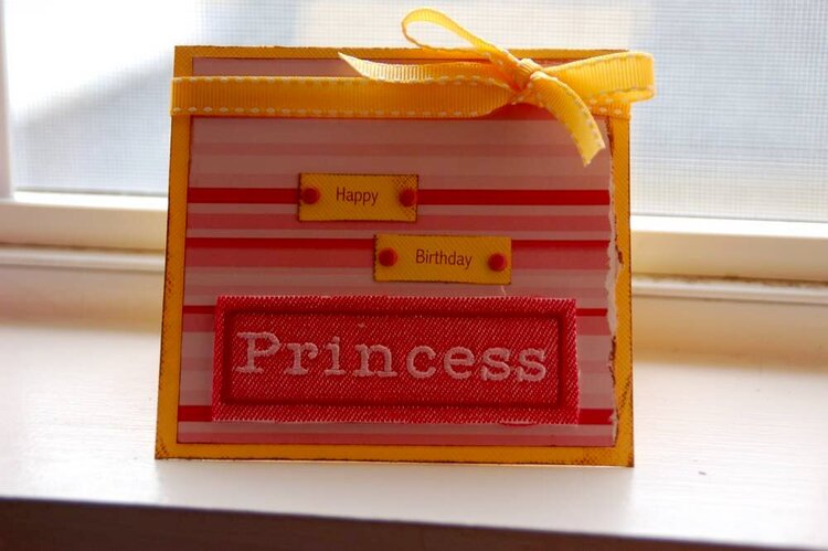 AED Card 4- Happy Bday Princess