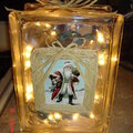 SANTA CHRISTMAS BLOCK/LIGHT I MADE FOR GIFTS THIS YEAR