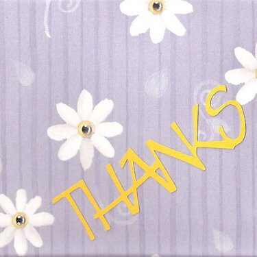 thank you card front