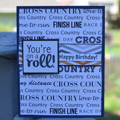 Cross Country Birthday card