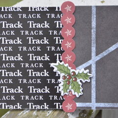 Christmas card for track coach