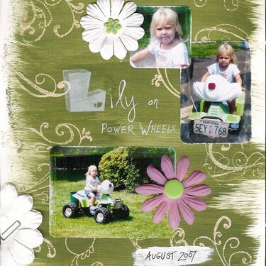 Lily on Power Wheels