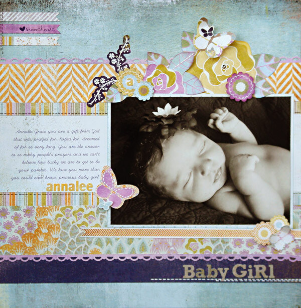 *Baby Girl&quot; NEW BasicGrey PLUMERIA