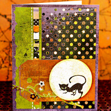 *Cat in the Moon* Card