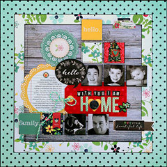 *With You I Am Home* NEW Simple Stories HOMESPUN