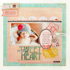 *Tweetheart* PINK CHALLENGE NEW BasicGrey PAPER COTTAGE