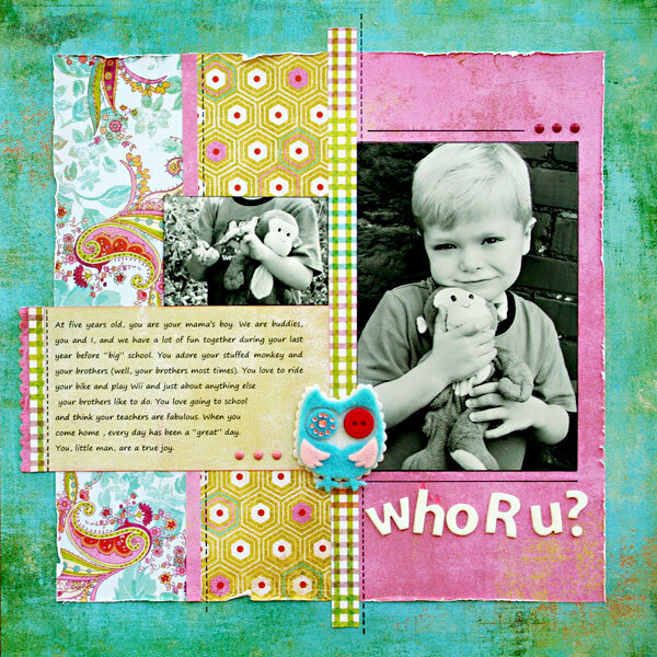*Who R u?* Layout designed for ScrapFest