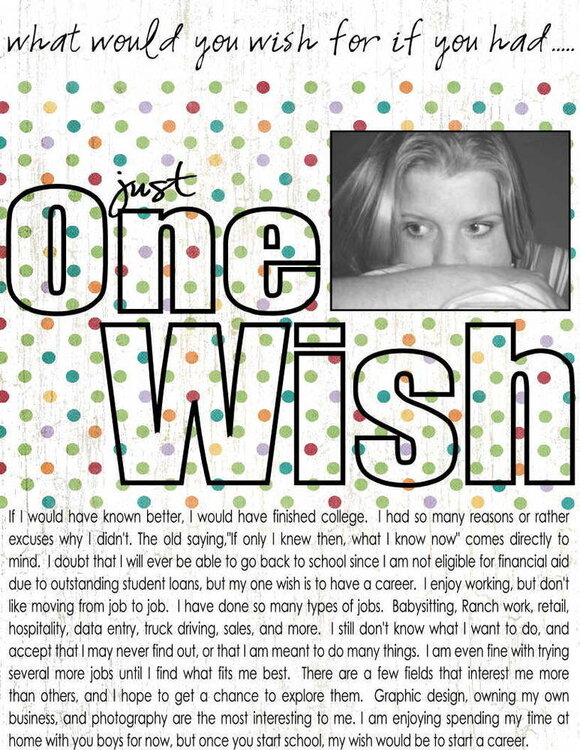 One Wish