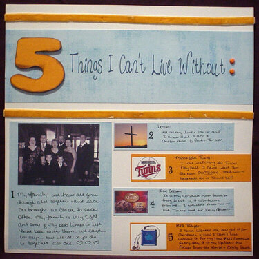 5 things I can&#039;t live without