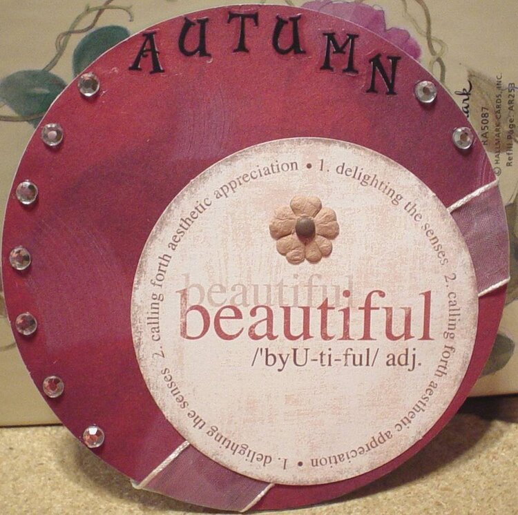 Beautiful Autumn Altered CD