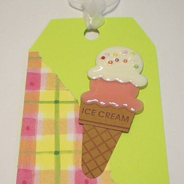 Lime Green Yummy Summer Color Tag