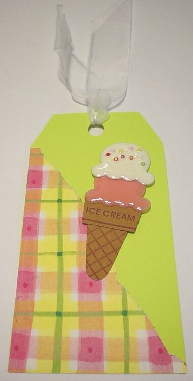 Lime Green Yummy Summer Color Tag