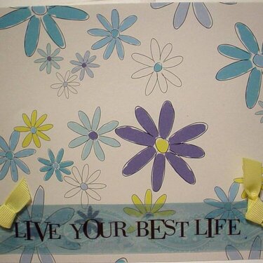 Live your best life friendship card