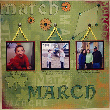 March Calendar Page