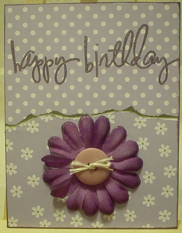 Purple Happy Birthday